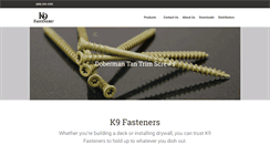 Desktop Screenshot of k9fasteners.com